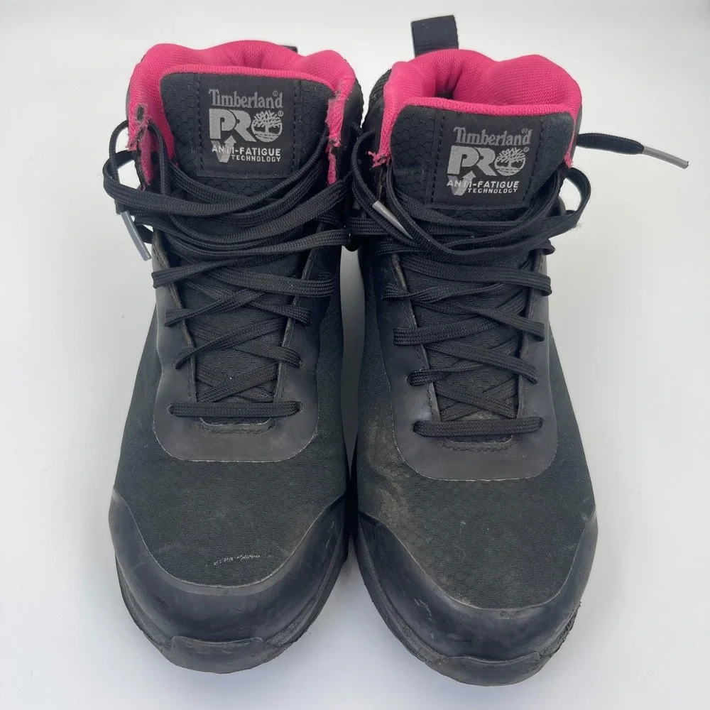 Timberland PRO Drivetrain Work Boots Size 7.5 Black Work Safety Composite Toe